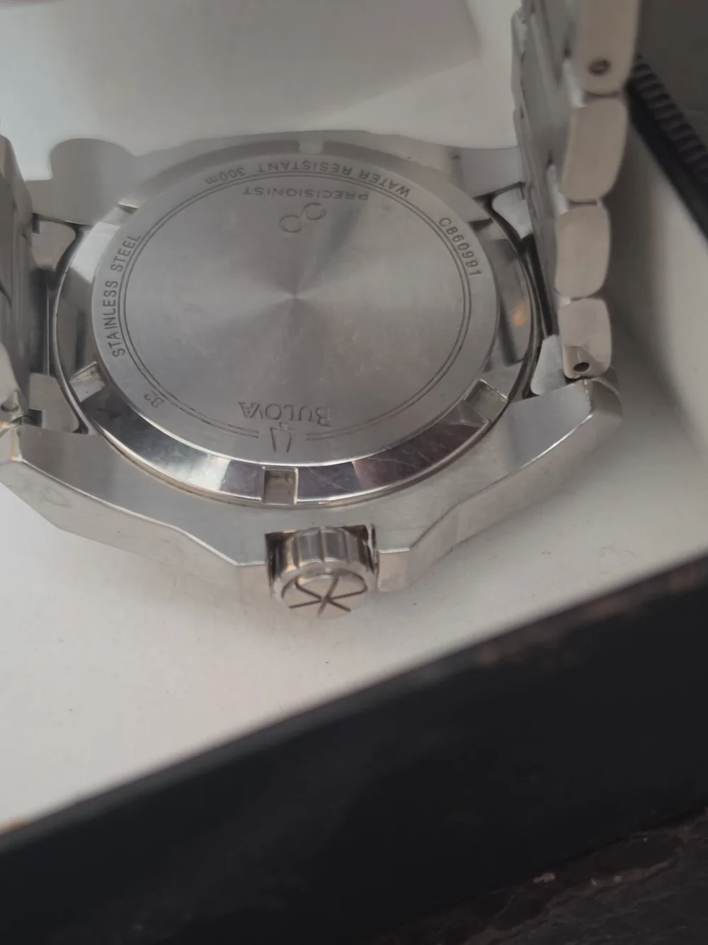Bulova PRECISIONIST Men's Navy Blue Dial Stainless Steel Dive Watch